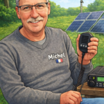 Michel et son antenne radio solidaire