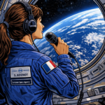Sophie Adenot et la Terre depuis l'ISS (1)